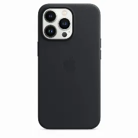 Чехол Apple iPhone 13 Pro Leather Case, Midnight, черный